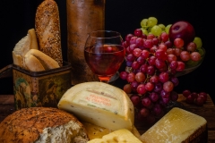 Bread, Cheeses, and Wine