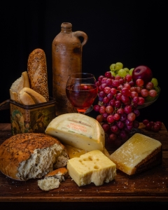 Still Life with Bread and Cheeses