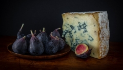 Still Life  with Figs and Cheese