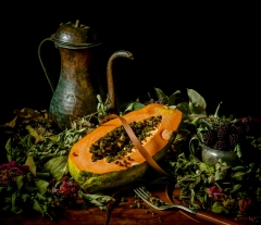 Still Life with Papaya