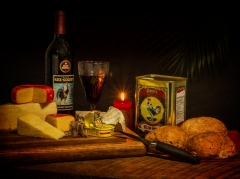 Still Life with  Cheese and Anchovies