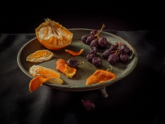 Blood Orange and Grapes
