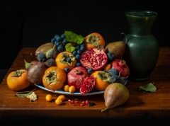 Pomegranate and Persimmons