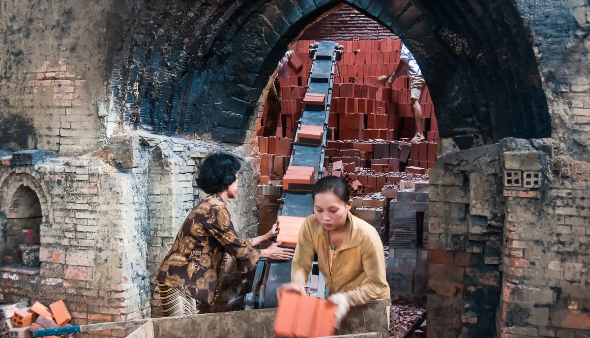 Inside a Vietnamese Brick Kiln