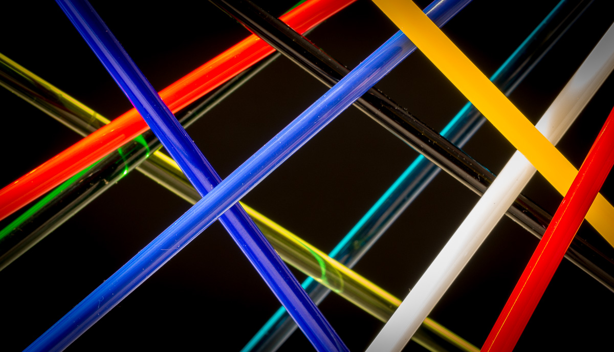 Angular – Abstract with Glass Rods