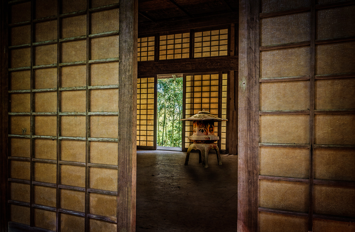 Japanese Tea House with Latern