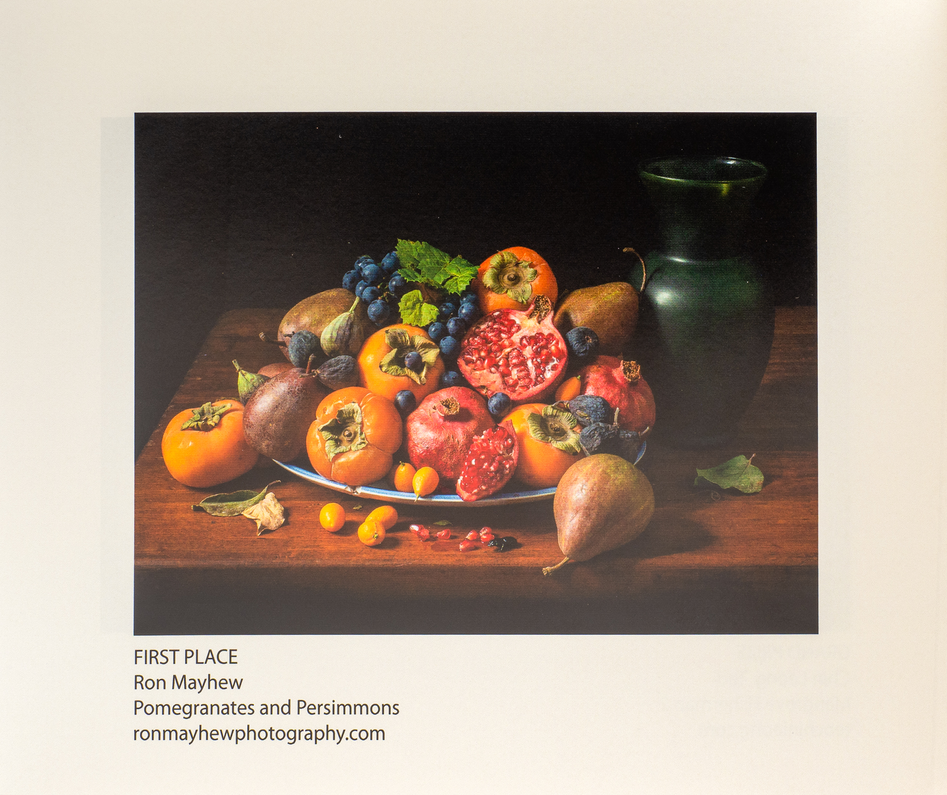 Pomegranate and Persimmons First Place award at the New York City Center for Photographic Art